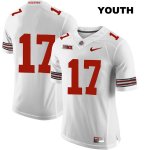 Youth NCAA Ohio State Buckeyes Alex Williams #17 College Stitched No Name Authentic Nike White Football Jersey JA20V86ZL